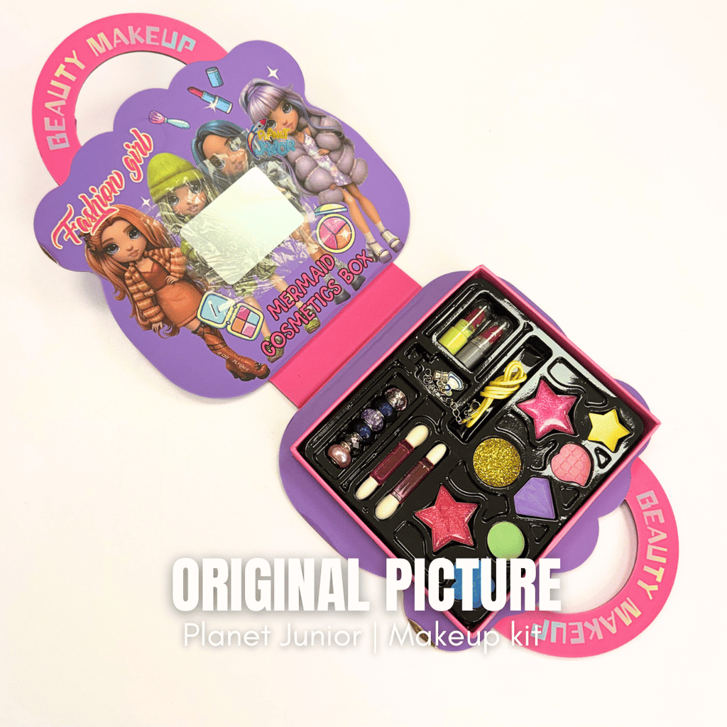 Mermaid Makeup Kit for Girls – 20-in-1 Beauty Play Set with Carry Case